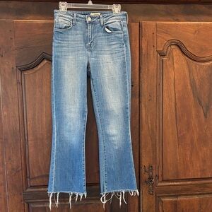 L’Agence cropped kick flare - frayed.